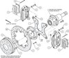 Forged Dual Caliper Dynalite Rear Drag Brake Kit Rear End: Olds/Pontiac Flange - image 3