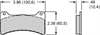 BP-40 Brake Pads Calipers: DPC56, Dynapro - image 1