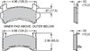 D154 Racing Brake Pad Set, BP-40 Compound - image 4