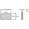 BP-10 Smart Pads Brake Pads Calipers: Wilwood GP 300, GP 310 - image 1
