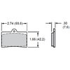 BP-10 Smart Pads Brake Pads Calipers: Wilwood GP 300, GP 310 - image 2