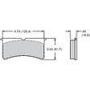 BP-10 Smart Pads Brake Pads Calipers: Wilwood Superlite 4 and 6 Piston - image 2