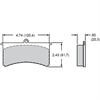 BP-10 Smart Pads Brake Pads Calipers: Wilwood SL, AP, Aerospace, Coleman Outlaw, Sierra/JFZ, US Brake - image 1
