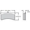 BP-10 Smart Pads Brake Pads Calipers: Wilwood SL, AP, Aerospace, Coleman Outlaw, Sierra/JFZ, US Brake - image 2