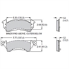 BP-10 Smart Pads Brake Pads Calipers: OEM - GM D52 Type, Wilwood GM II, GM III, Coleman, Howe, Outlaw, Sierra/JFZ - image 1