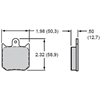 BP-20 Brake Pads Calipers: Wilwood DLS, Aerospace, M-W, Outlaw, Sierra/JFZ, Strange, US Brake - image 1