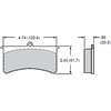 BP-20 Brake Pads Calipers: Wilwood SL, AP, Aerospace, Coleman Outlaw, Sierra/JFZ, US Brake - image 2