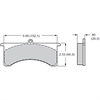 BP-20 Brake Pads Calipers: Wilwood GN, AP, Sierra/JFZ - image 1