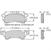 BP-20 Brake Pads Calipers: OEM - GM D52 Type, Wilwood GM II, GM III, Coleman, Howe, Outlaw, Sierra/JFZ - image 1