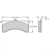 BP-20 Brake Pads Calipers: Wilwood GN, AP, Sierra/JFZ - image 1