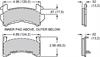 ProMatrix Brake Pads Calipers: D154, GM Metric Single Piston - image 1