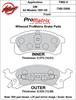 ProMatrix Front Brake Pads Calipers: 1991-1995 GM - image 1