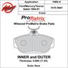 ProMatrix Front Brake Pads Calipers: 1994-2001 Ford/Mercury - image 1