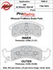 ProMatrix Front Brake Pads Calipers: 1994-2000 GM - image 1