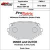 ProMatrix Front Brake Pads Calipers: 1994-2005 Mazda - image 1