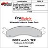 ProMatrix Front Brake Pads Calipers: 1995-2006 Ford - image 1
