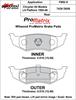 ProMatrix Rear Brake Pads Calipers: 1995-2006 Chrysler - image 1