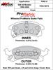 ProMatrix Front Brake Pads Calipers: 1995-2000 GM - image 1