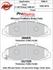 ProMatrix Front Brake Pads Calipers: 1996-2004 Ford - image 1