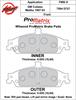 ProMatrix Front Brake Pads Calipers: 1997-2003 GM - image 1