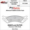 ProMatrix Rear Brake Pads Calipers: 1996-2006 Ford - image 1