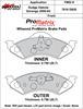 ProMatrix Front Brake Pads Calipers: 2000-2002 Dodge - image 1