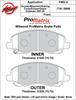 ProMatrix Front Brake Pads Calipers: 2001-2006 Chrysler/Mitsubishi - image 1