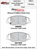 ProMatrix Front Brake Pads Calipers: 2003-2006 Honda - image 1