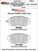 ProMatrix Front Brake Pads Calipers: 2002-2006 Subaru/Saab - image 1