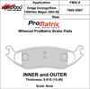 ProMatrix Rear Brake Pads Calipers: 2003-2006 Dodge - image 1