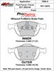 ProMatrix Front Brake Pads Calipers: 2002-2004 Ford - image 1