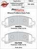 ProMatrix Rear Brake Pads Calipers: 2003-2006 Chevy/Cadillac - image 1