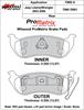 ProMatrix Rear Brake Pads Calipers: 2003-2006 Jeep - image 1