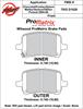 ProMatrix Front Brake Pads Calipers: 2004-2006 GM - image 1
