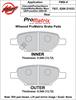 ProMatrix Rear Brake Pads Calipers: 2004-2006 GM - image 1