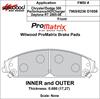 ProMatrix Front Brake Pads Calipers: 2005-2006 Chrysler/Dodge - image 1
