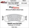 ProMatrix Rear Brake Pads Calipers: 2005-2006 Ford - image 1