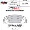 ProMatrix Front Brake Pads Calipers: 2005-2006 Ford - image 1