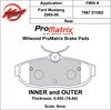 ProMatrix Rear Brake Pads Calipers: 2005-2006 Ford - image 1