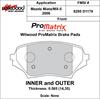 ProMatrix Front Brake Pads Calipers: 2006 Mazda - image 1