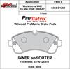 ProMatrix Front Brake Pads Calipers: 2005-2007 Workhorse - image 1