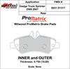 ProMatrix Rear Brake Pads Calipers: 2007 Dodge - image 1