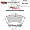 ProMatrix Rear Brake Pads Calipers: 2007 Dodge - image 1