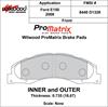 ProMatrix Front Brake Pads Calipers: 2008 Ford - image 1