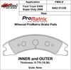 ProMatrix Rear Brake Pads Calipers: 2008 Ford - image 1