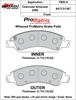 ProMatrix Front Brake Pads Calipers: 2008 Chevy - image 1