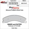 ProMatrix Front Brake Pads Calipers: 2008-2009 Chevy - image 1