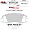 ProMatrix Front Brake Pads Calipers: 2012 Ford - image 1