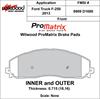 ProMatrix Front Brake Pads Calipers: 2013 Ford - image 1