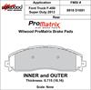 ProMatrix Rear Brake Pads Calipers: 2013 Ford - image 1